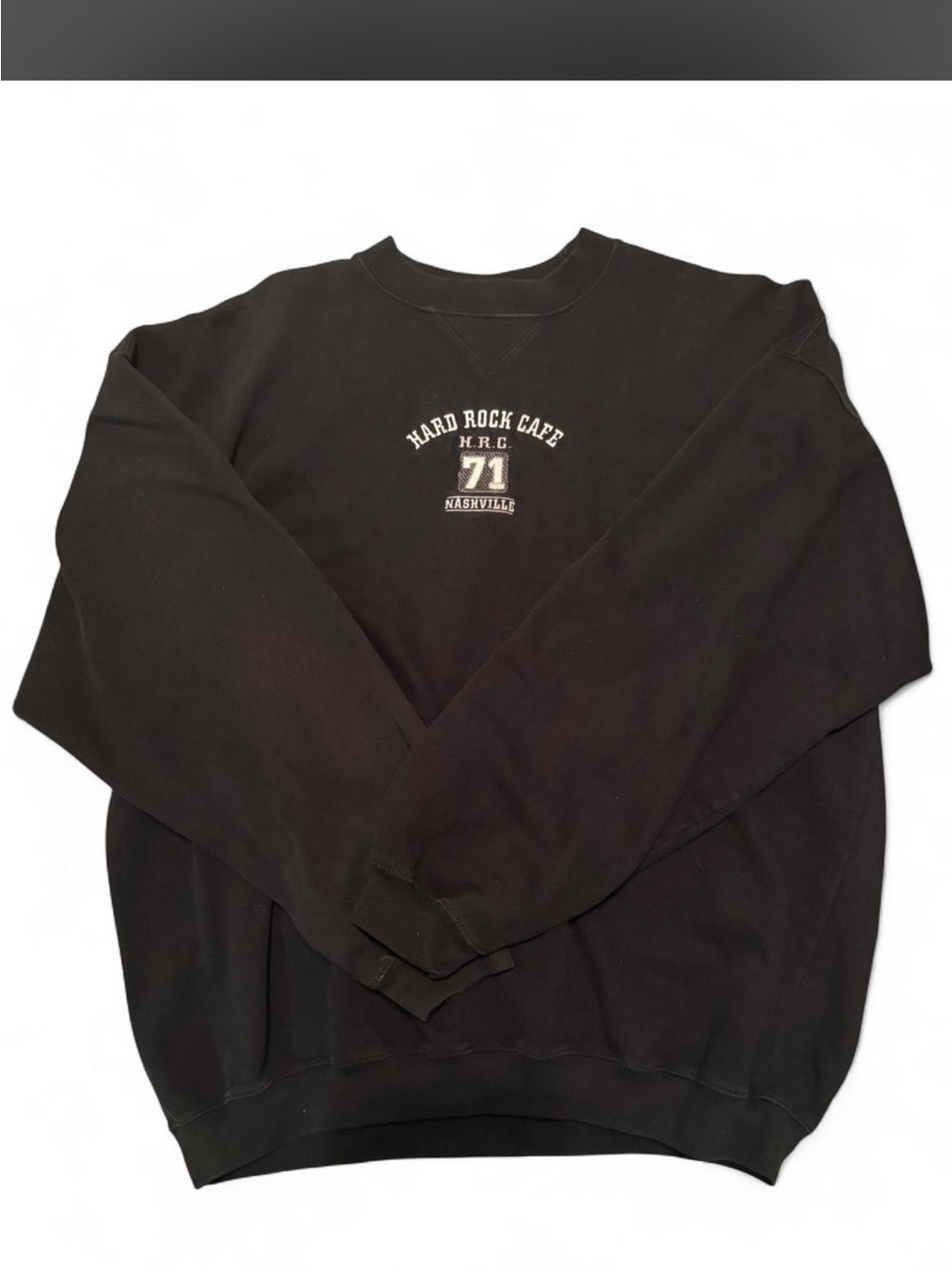 🖤 VINTAGE BLACK HARD ROCK CAFE NASHVILLE CREWNECK SWEATSHIRT 🎸